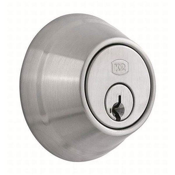 Dormakaba Commercial Hdwe Hardware Deadbolt - Single Cylinder C Keyway KD with 2-3/4" Backset and Square Deadbolt Strike Satin QDB280-626